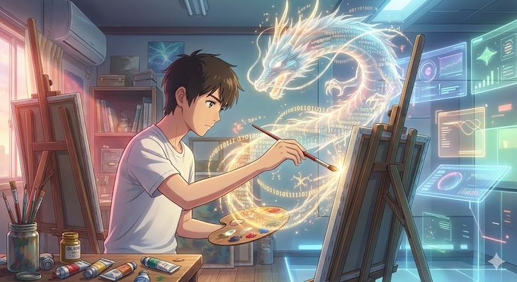 The Dual Canvas: Generative AI and the Future of Artistic Expression